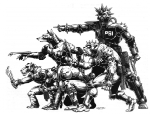 Coalition Dog Pack i zarządzający nimi Psychowampir (brzmi lepiej niż oryginalny Psi-Stalker).